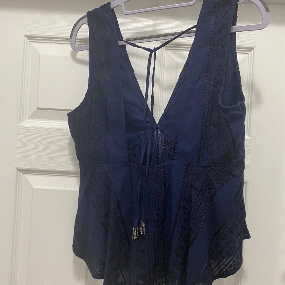 Free‎ People Embroidered Top, Size S/P